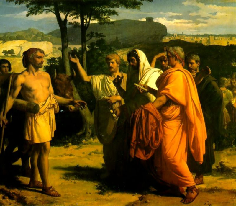 Cabanel Alexandre - Cincinnatus recevant les deputes du senat.jpg